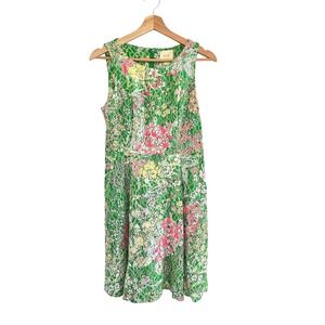 Maeve Anthropologie Laced Verbena Dress 2 Floral Sequin Spring Garden Party